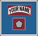 Colorado Nameplate & Stanley Cup Finals Patch - Home White (1995-1996) - Single Mat 3