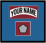 Colorado Nameplate & Stanley Cup Finals Patch - Home White (1995-1996) - Single Mat 3