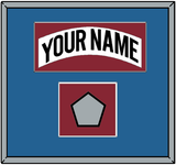 Colorado Nameplate & Stanley Cup Finals Patch - Home White (1995-1996) - Single Mat 3