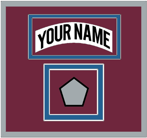 Colorado Nameplate & 2001 Stanley Cup Champions Patch - Home White (1999-2001) - Signature Tier 3