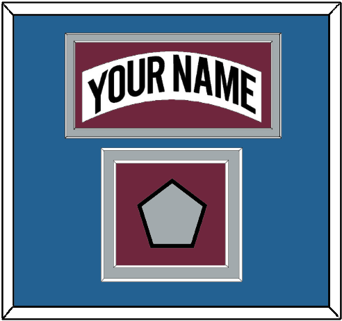 Colorado Nameplate & 2001 Stanley Cup Champions Patch - Home White (1999-2001) - Signature Tier 5