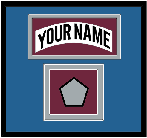 Colorado Nameplate & Stanley Cup Finals Patch - Home White (1999-2001) - Signature Tier 5