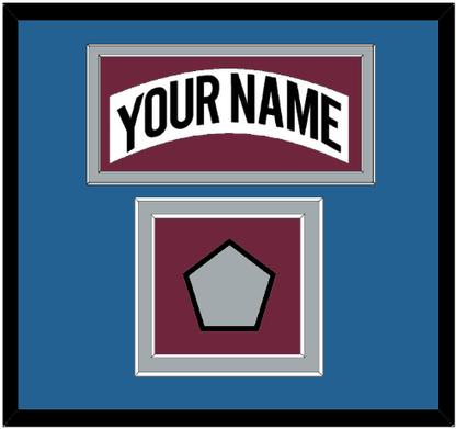Colorado Nameplate & Stanley Cup Finals Patch - Home White (1999-2001) - Signature Tier 5