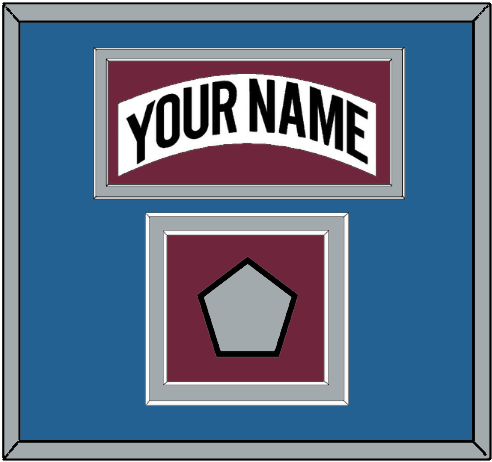 Colorado Nameplate & Stanley Cup Finals Patch - Home White (1999-2001) - Signature Tier 5