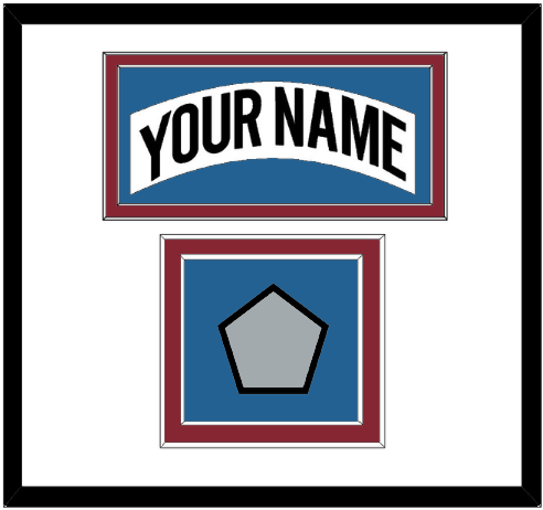 Colorado Nameplate & Stanley Cup Finals Patch - Home White (1995-1996) - Signature Tier 2