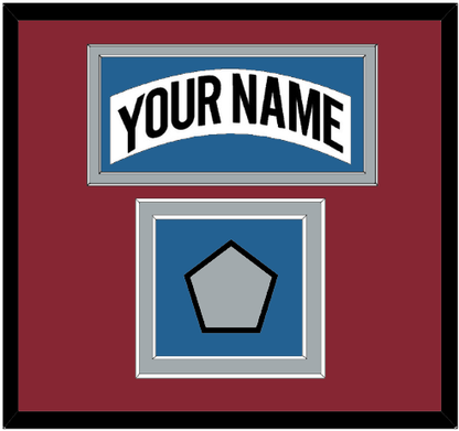 Colorado Nameplate & Stanley Cup Finals Patch - Home White (1995-1996) - Signature Tier 4