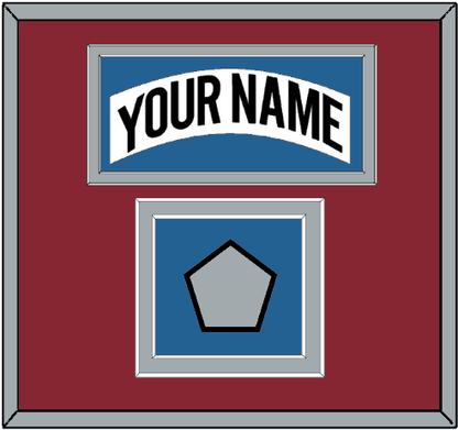 Colorado Nameplate & Stanley Cup Finals Patch - Home White (1995-1996) - Signature Tier 4