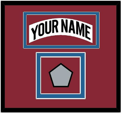 Colorado Nameplate & Stanley Cup Finals Patch - Home White (1995-1996) - Signature Tier 3