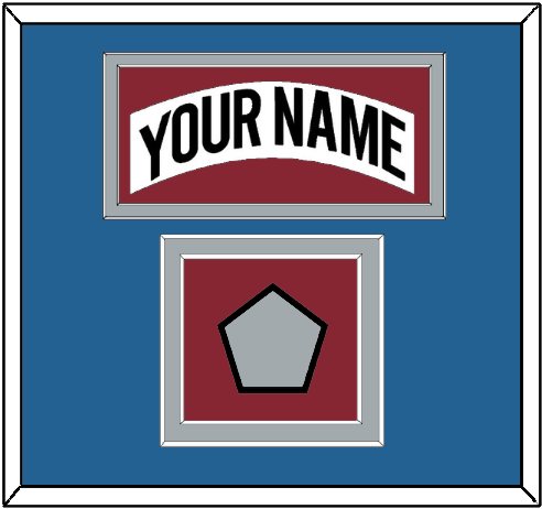Colorado Nameplate & Stanley Cup Finals Patch - Home White (1995-1996) - Signature Tier 5