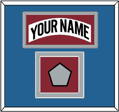Colorado Nameplate & Stanley Cup Finals Patch - Home White (1995-1996) - Signature Tier 5