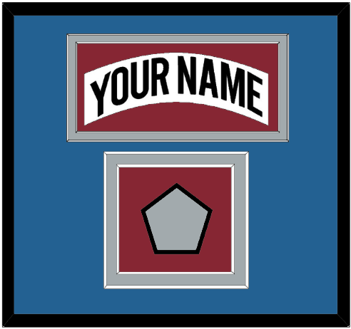 Colorado Nameplate & Stanley Cup Finals Patch - Home White (1995-1996) - Signature Tier 5