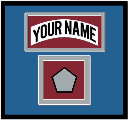 Colorado Nameplate & Stanley Cup Finals Patch - Home White (1995-1996) - Signature Tier 5