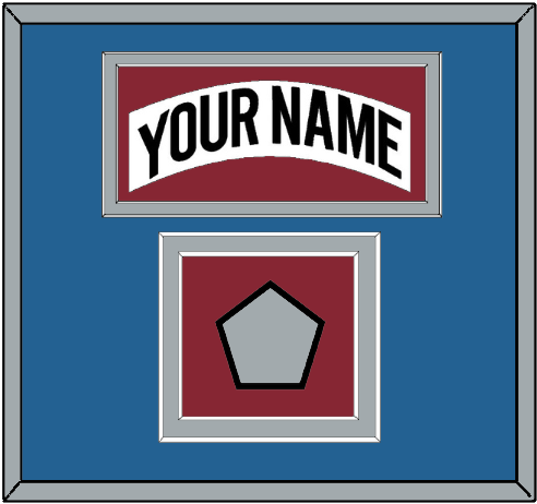 Colorado Nameplate & Stanley Cup Finals Patch - Home White (1995-1996) - Signature Tier 5