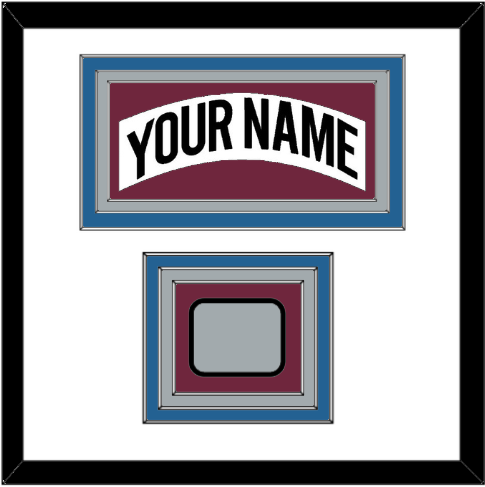 Colorado Nameplate & 2001 Stanley Cup Champions Patch - Home White (1999-2001) - Premier Tier 1