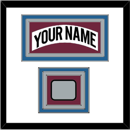 Colorado Nameplate & 2001 Stanley Cup Champions Patch - Home White (1999-2001) - Premier Tier 1
