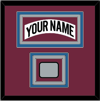 Colorado Nameplate & 2001 Stanley Cup Champions Patch - Home White (1999-2001) - Premier Tier 2