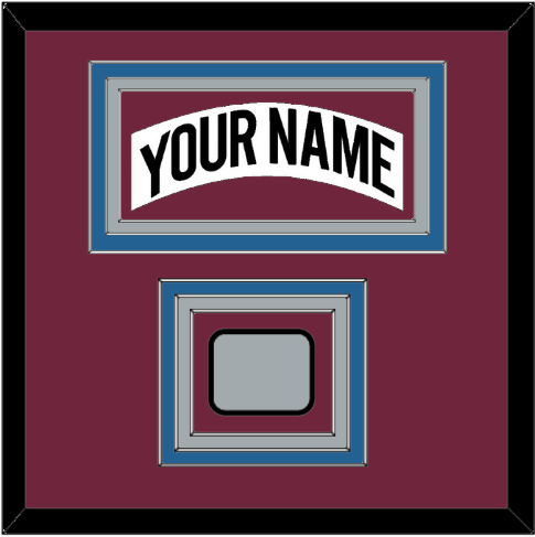 Colorado Nameplate & 2001 Stanley Cup Champions Patch - Home White (1999-2001) - Premier Tier 2