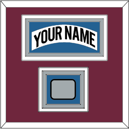 Colorado Nameplate & Stanley Cup Finals Patch - Home White (1999-2001) - Premier Tier 3