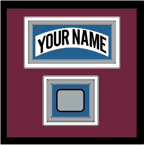 Colorado Nameplate & 2001 Stanley Cup Champions Patch - Home White (1999-2001) - Premier Tier 3