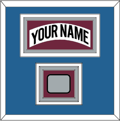 Colorado Nameplate & 2001 Stanley Cup Champions Patch - Home White (1999-2001) - Premier Tier 4