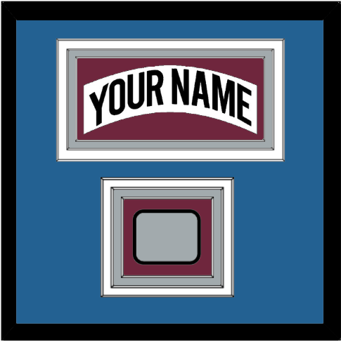 Colorado Nameplate & Stanley Cup Finals Patch - Home White (1999-2001) - Premier Tier 4