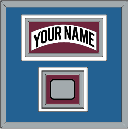 Colorado Nameplate & Stanley Cup Finals Patch - Home White (1999-2001) - Premier Tier 4