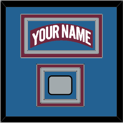 Colorado Nameplate & Stanley Cup Finals Patch - Road Burgundy (1999-2001)- Premier Tier 3