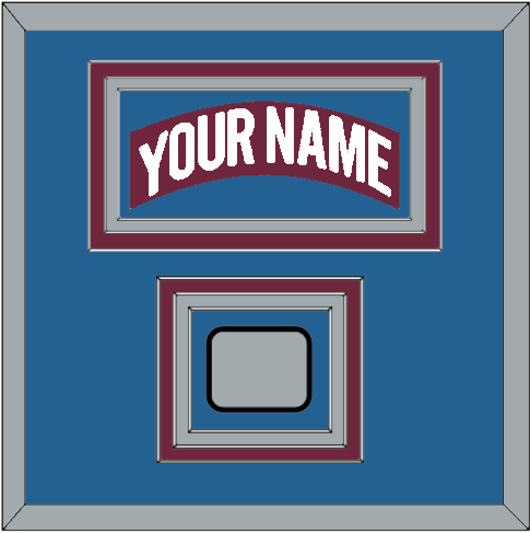 Colorado Nameplate & 2001 Stanley Cup Champions Patch - Road Burgundy (1999-2001)- Premier Tier 3
