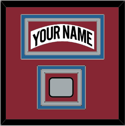 Colorado Nameplate & Stanley Cup Finals Patch - Home White (1995-1996) - Premier Tier 2