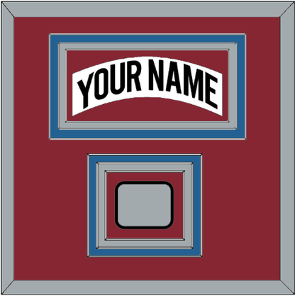 Colorado Nameplate & Stanley Cup Finals Patch - Home White (1995-1996) - Premier Tier 2