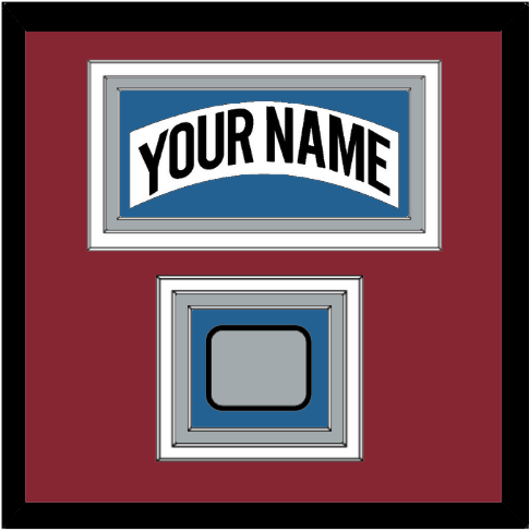Colorado Nameplate & Stanley Cup Finals Patch - Home White (1995-1996) - Premier Tier 3