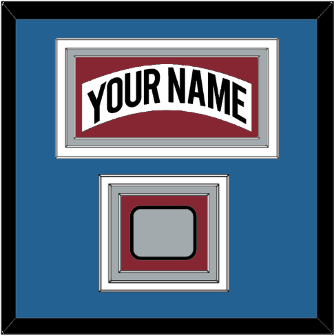 Colorado Nameplate & Stanley Cup Finals Patch - Home White (1995-1996) - Premier Tier 4