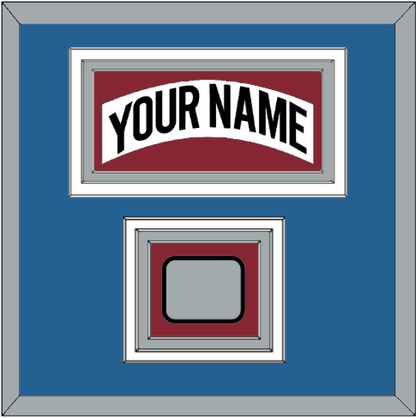 Colorado Nameplate & Stanley Cup Finals Patch - Home White (1995-1996) - Premier Tier 4