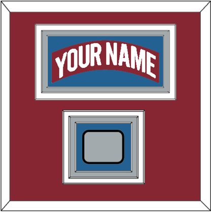 Colorado Nameplate & Stanley Cup Finals Patch - Road Burgundy (1995-1996)- Premier Tier 2