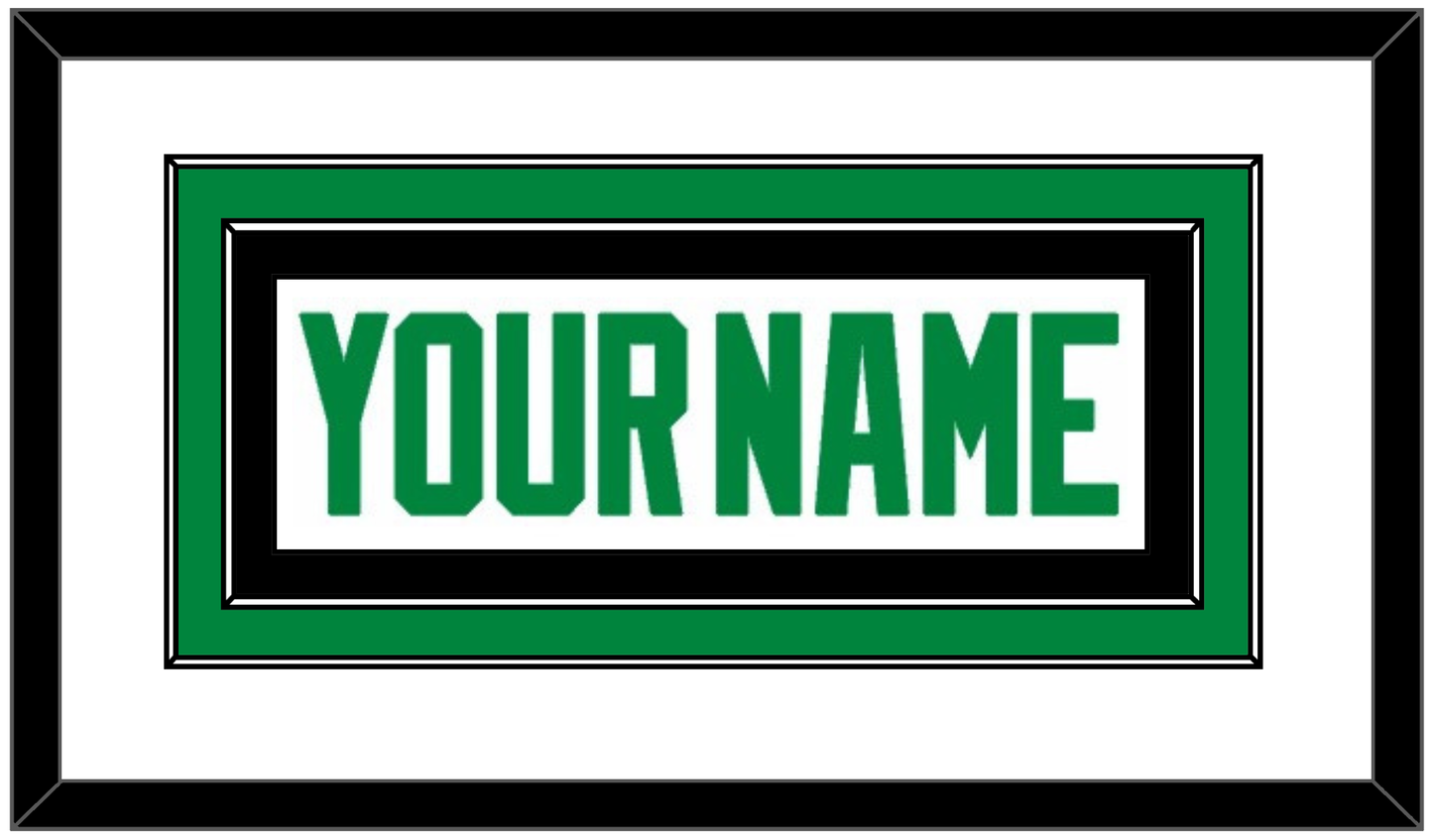 Dallas Nameplate - Road White - Signature Tier 1