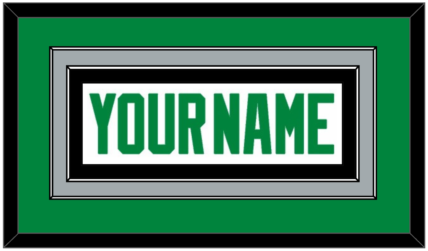 Dallas Nameplate - Road White - Signature Tier 2