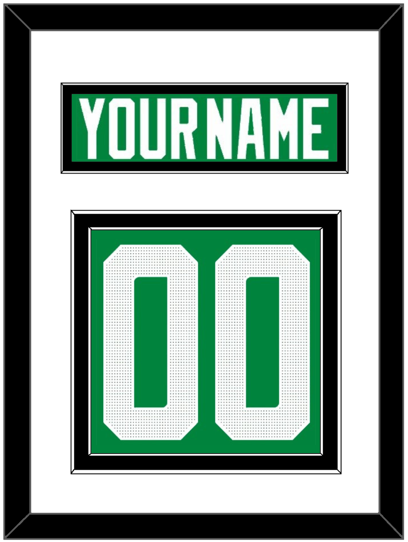 Dallas Nameplate & Number (Back) - Home Green - Signature Tier 1