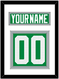 Dallas Nameplate & Number (Back) - Home Green - Double Mat 2