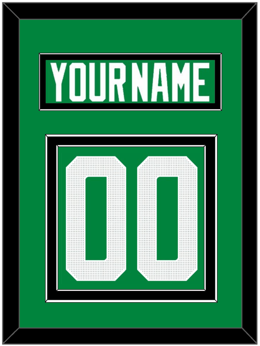 Dallas Nameplate & Number (Back) - Home Green - Signature Tier 3
