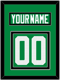 Dallas Nameplate & Number (Back) - Home Green - Double Mat 3