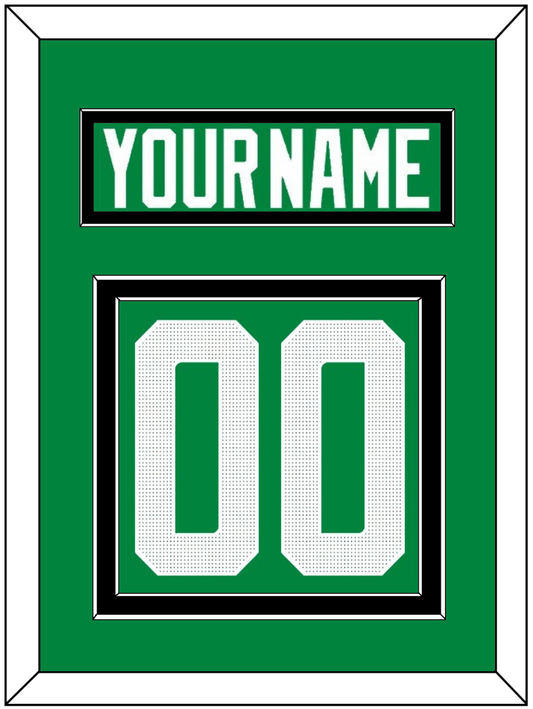 Dallas Nameplate & Number (Back) - Home Green - Signature Tier 3