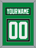 Dallas Nameplate & Number (Back) - Home Green - Double Mat 3