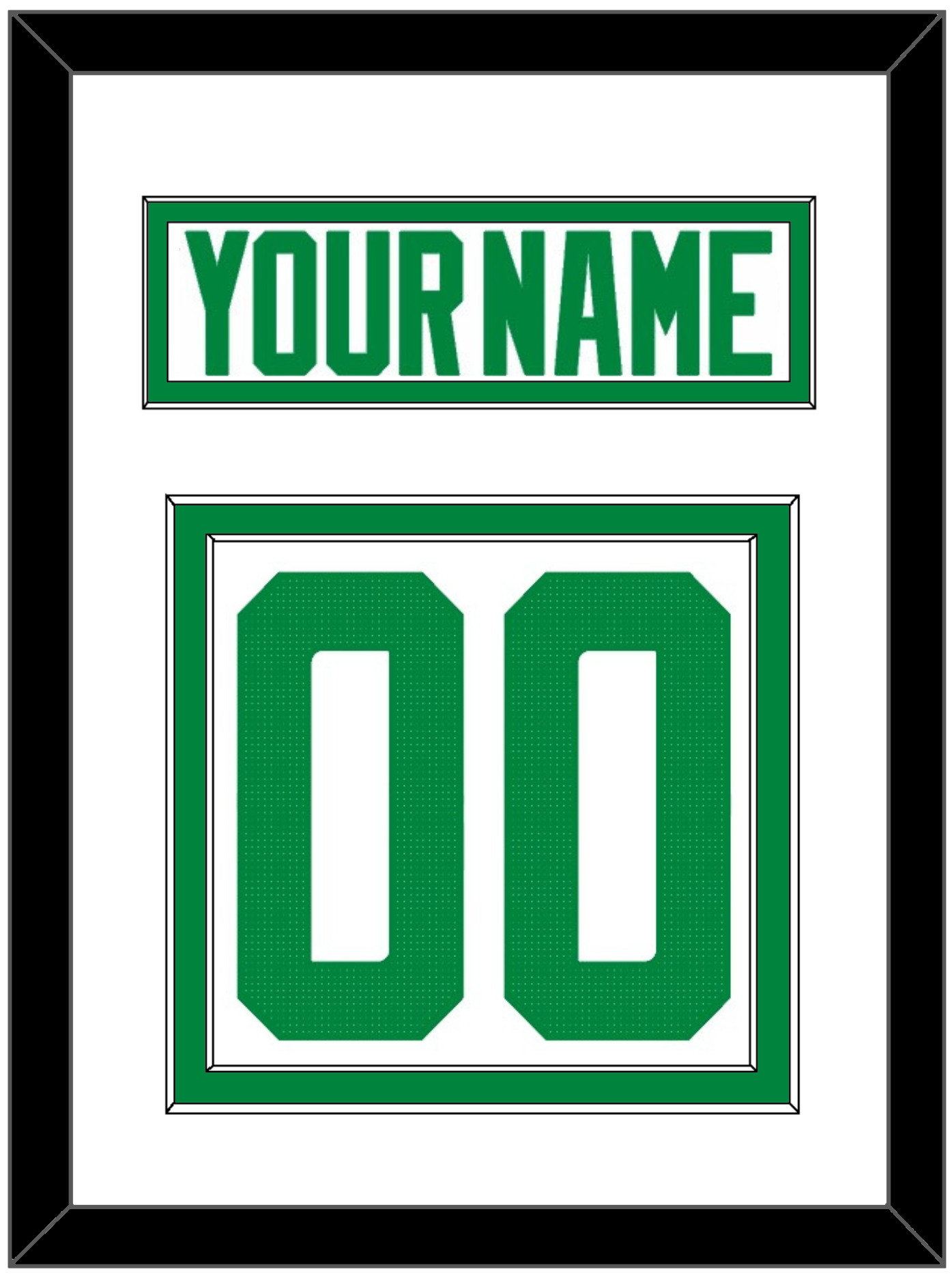 Dallas Nameplate & Number (Back) - Road White - Signature Tier 1