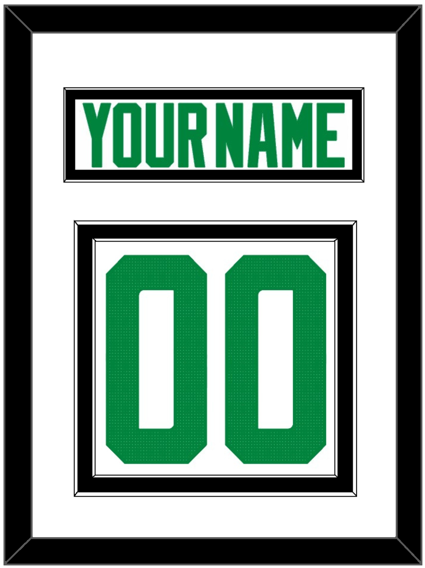 Dallas Nameplate & Number (Back) - Road White - Signature Tier 2