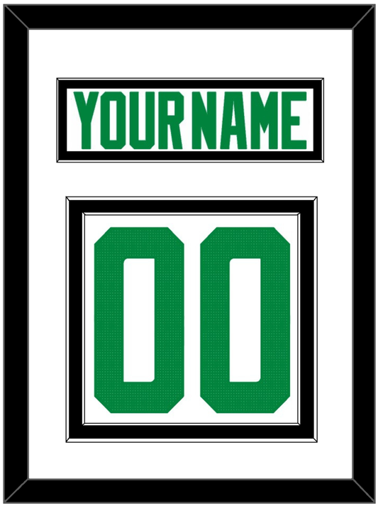Dallas Nameplate & Number (Back) - Road White - Signature Tier 2