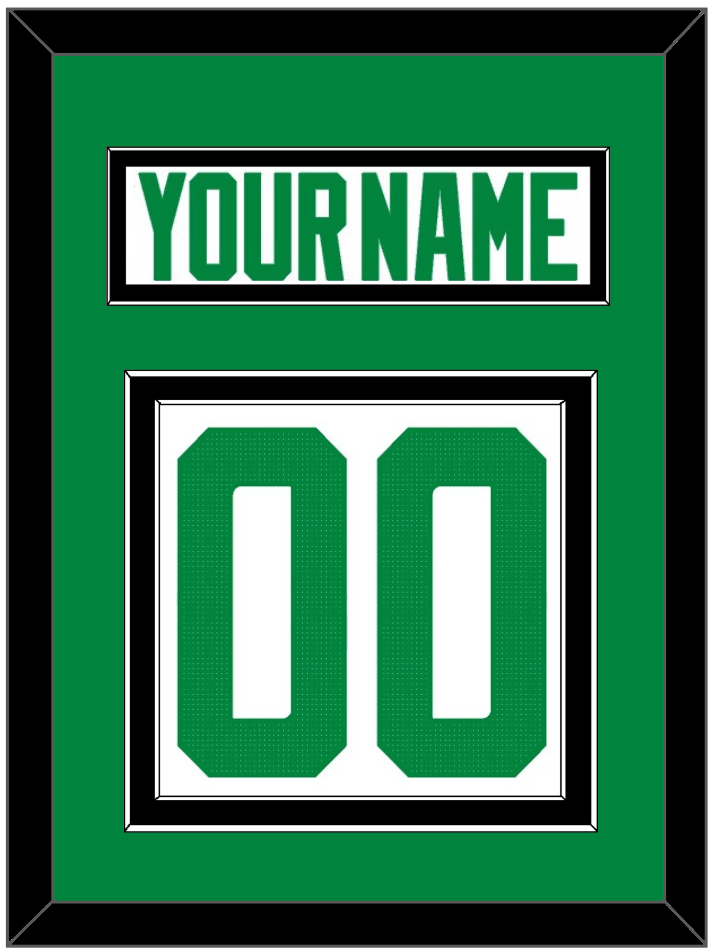 Dallas Nameplate & Number (Back) - Road White - Signature Tier 3