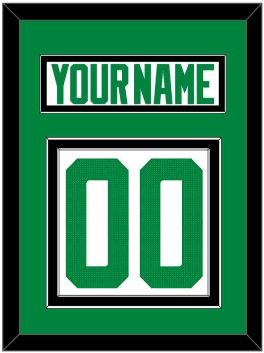 Dallas Nameplate & Number (Back) - Road White - Signature Tier 3