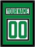 Dallas Nameplate & Number (Back) - Road White - Double Mat 3