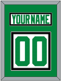 Dallas Nameplate & Number (Back) - Road White - Double Mat 3