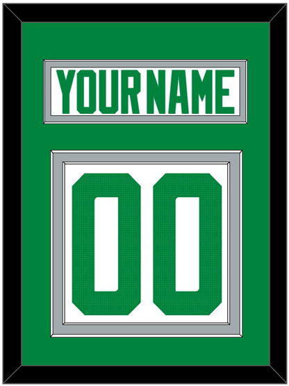 Dallas Nameplate & Number (Back) - Road White - Signature Tier 4